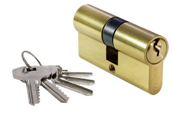 Ключевой цилиндр MORELLI 60мм 60C PG золото